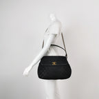 Chanel Country Chic Flap Messenger Bag Caviar Black