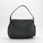 Chanel Country Chic Flap Messenger Bag Caviar Black