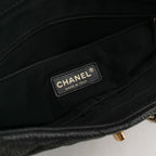 Chanel Country Chic Flap Messenger Bag Caviar Black