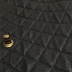 Chanel Country Chic Flap Messenger Bag Caviar Black