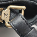 Chanel Country Chic Flap Messenger Bag Caviar Black
