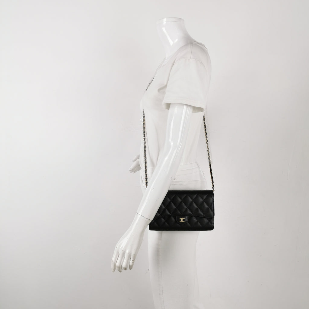 Chanel Wallet on Chain With Phone Case Caviar