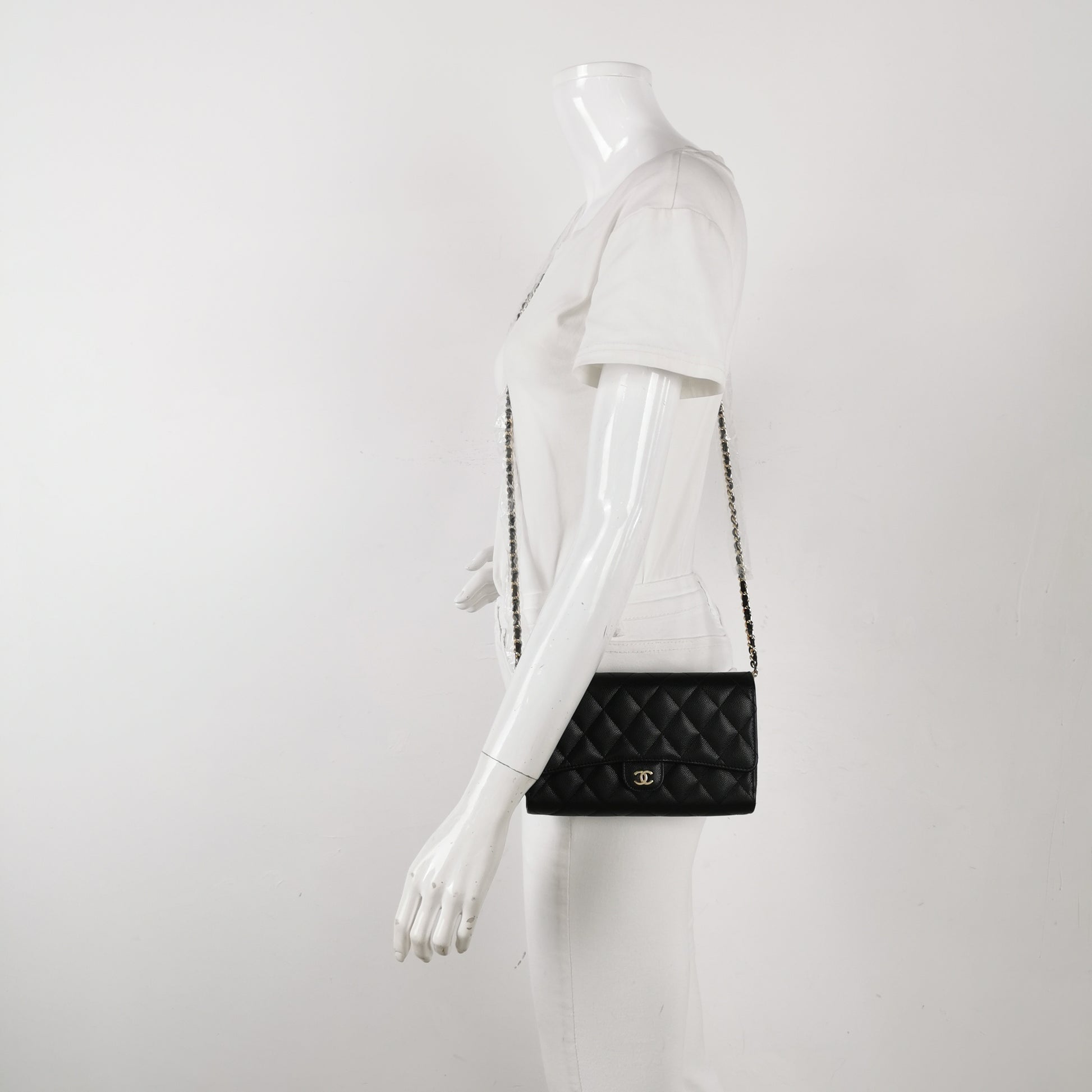 Chanel Wallet on Chain With Phone Case Caviar