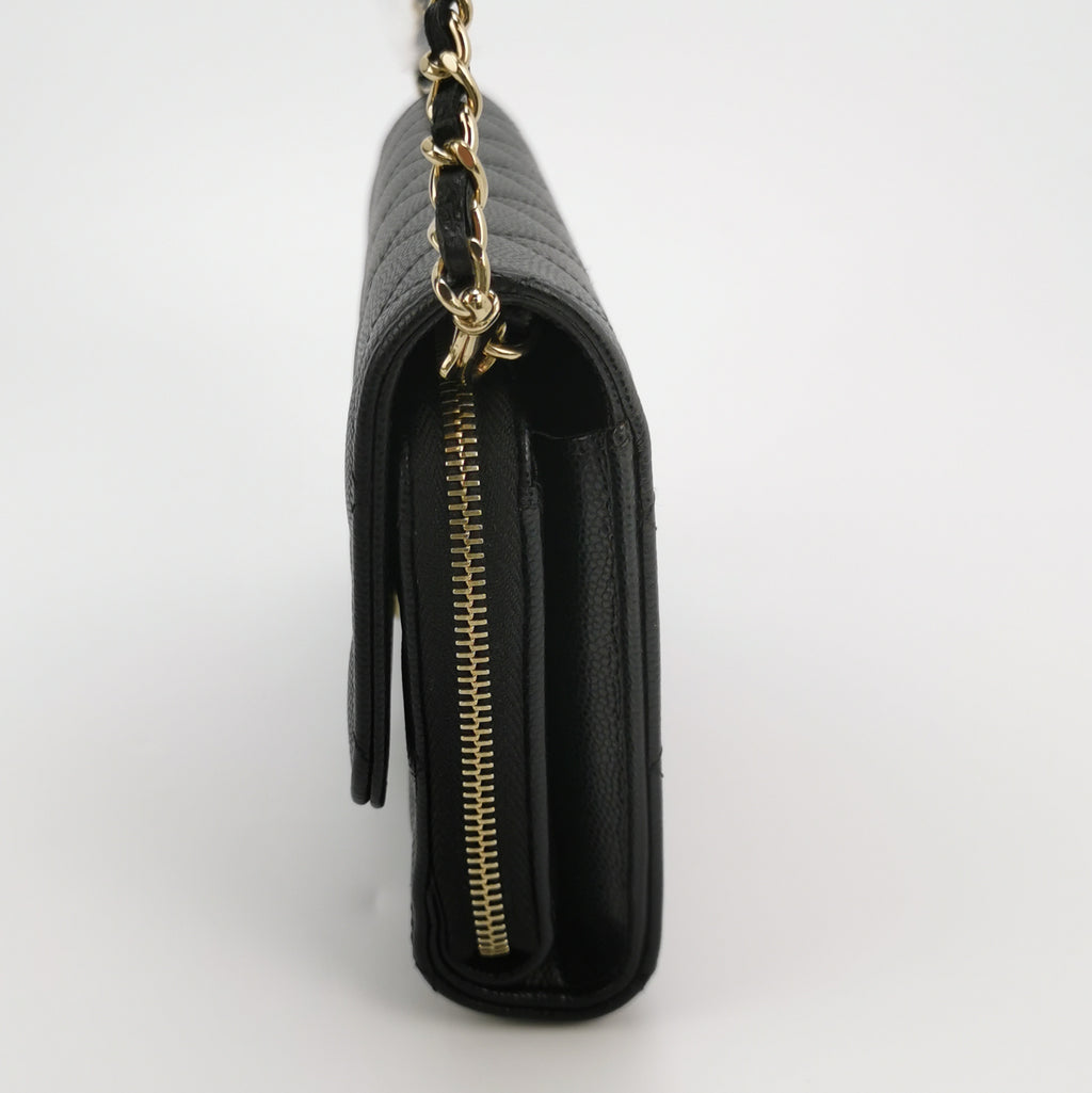 Chanel Wallet on Chain With Phone Case Caviar