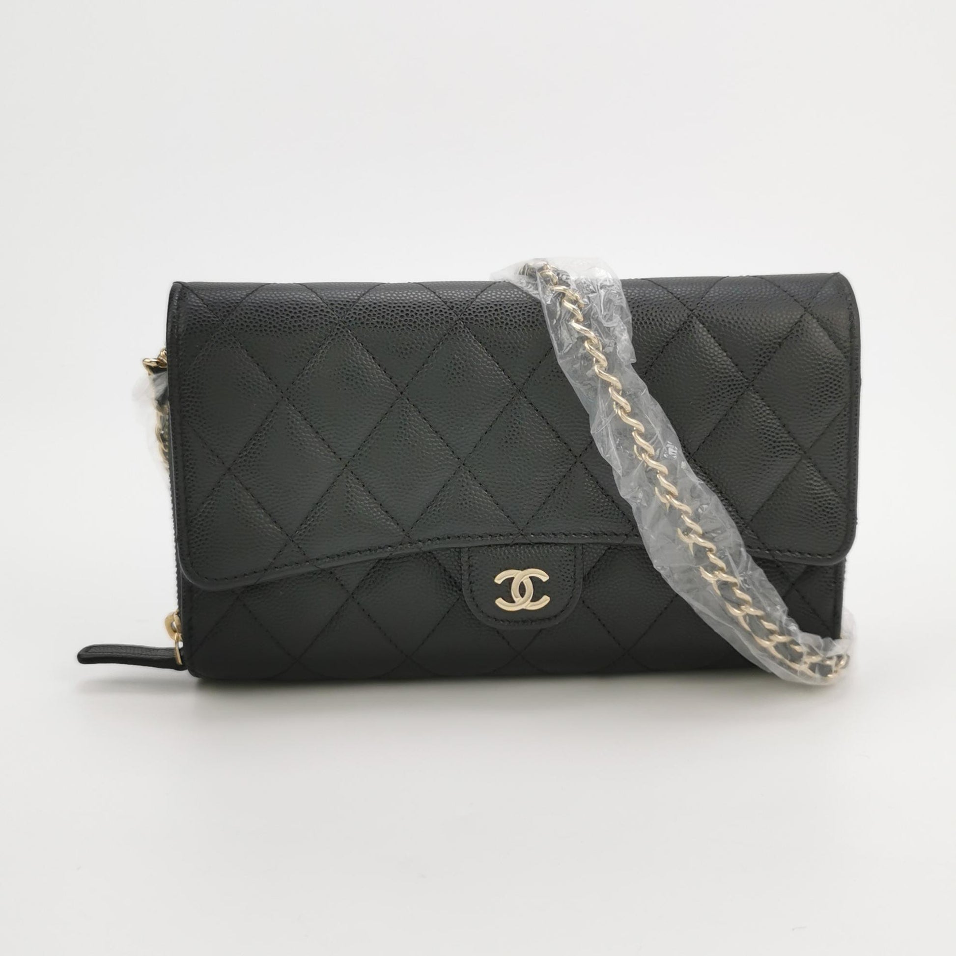 Chanel Wallet on Chain With Phone Case Caviar