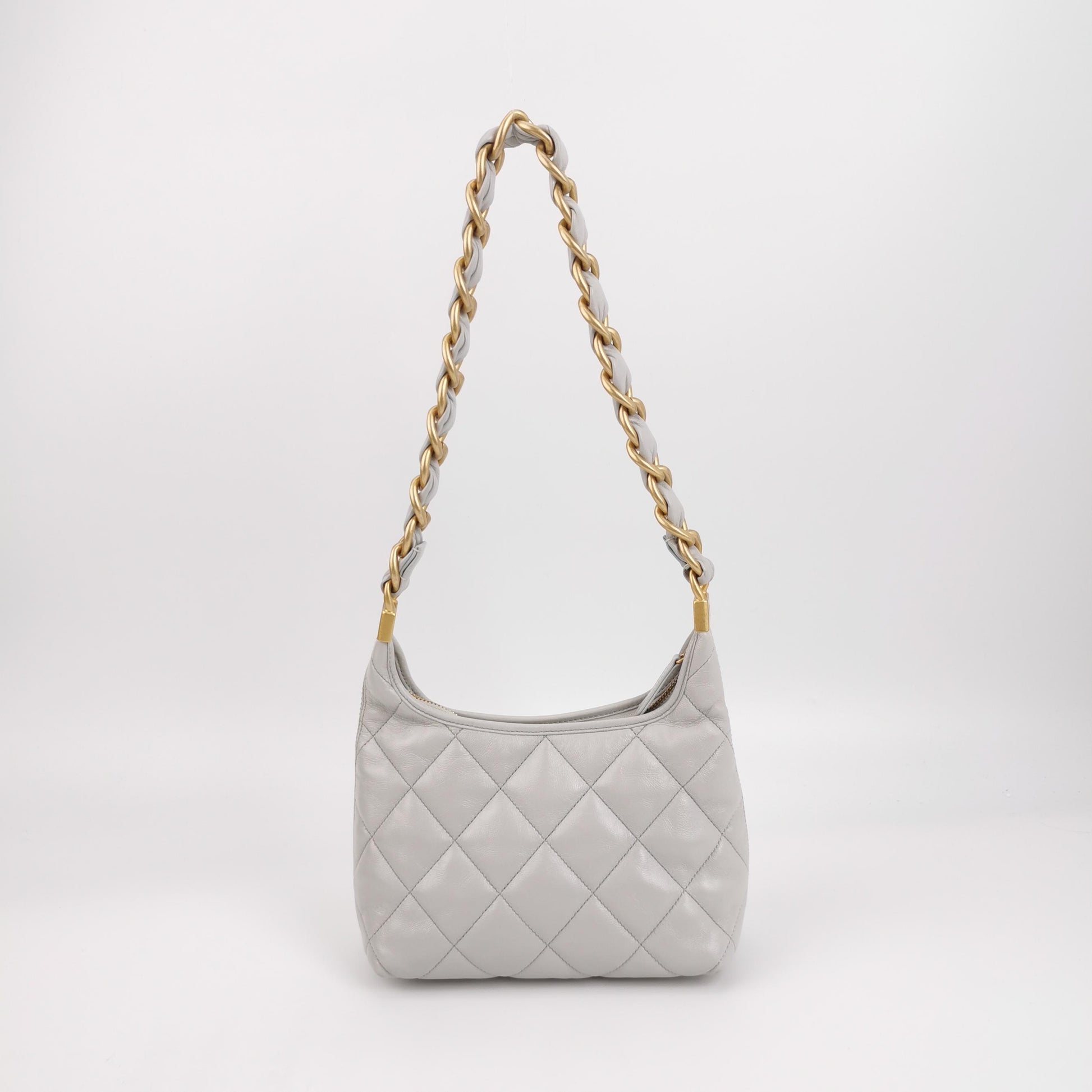 Chanel Quilted Lambskin CC Links Hobo
