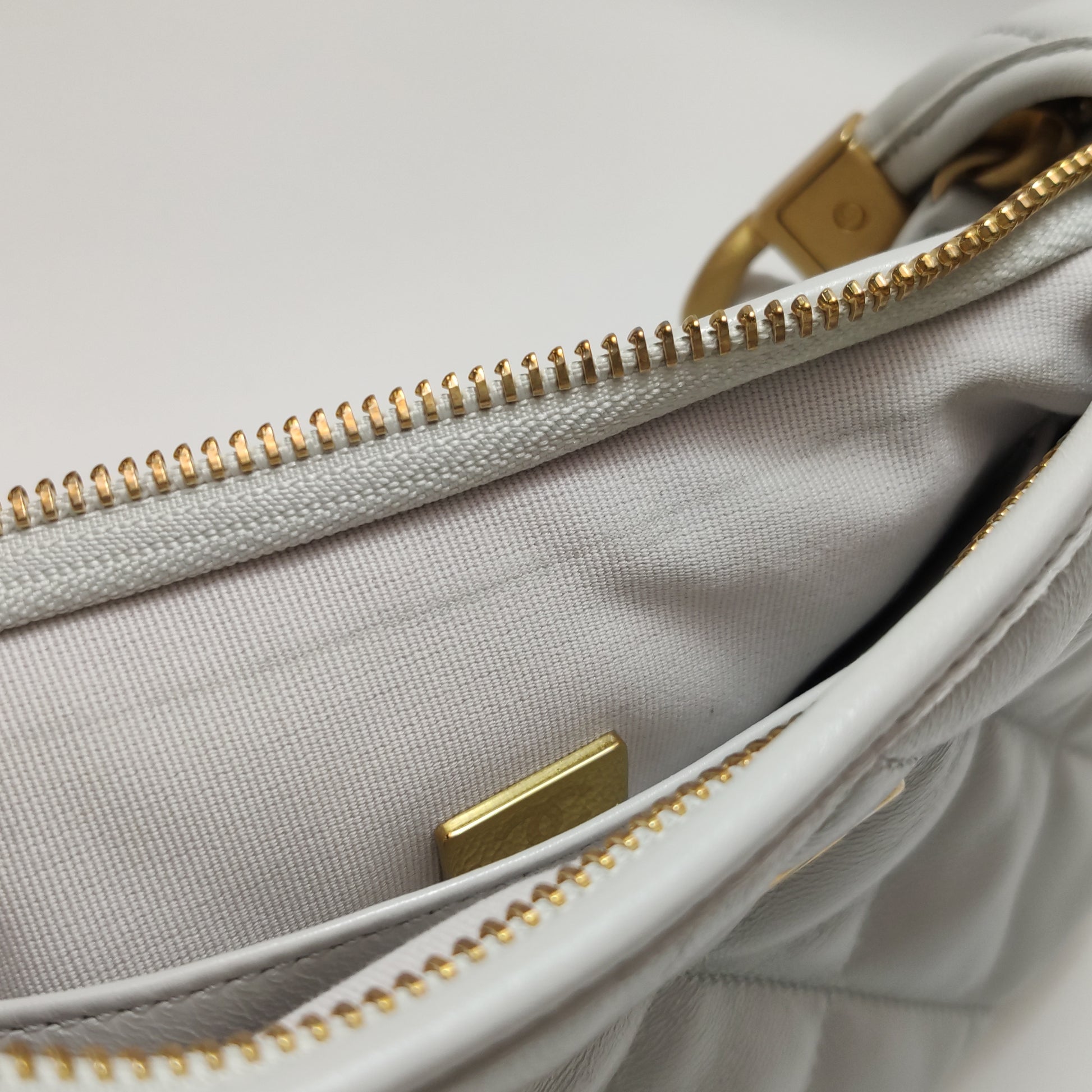 Chanel Quilted Lambskin CC Links Hobo