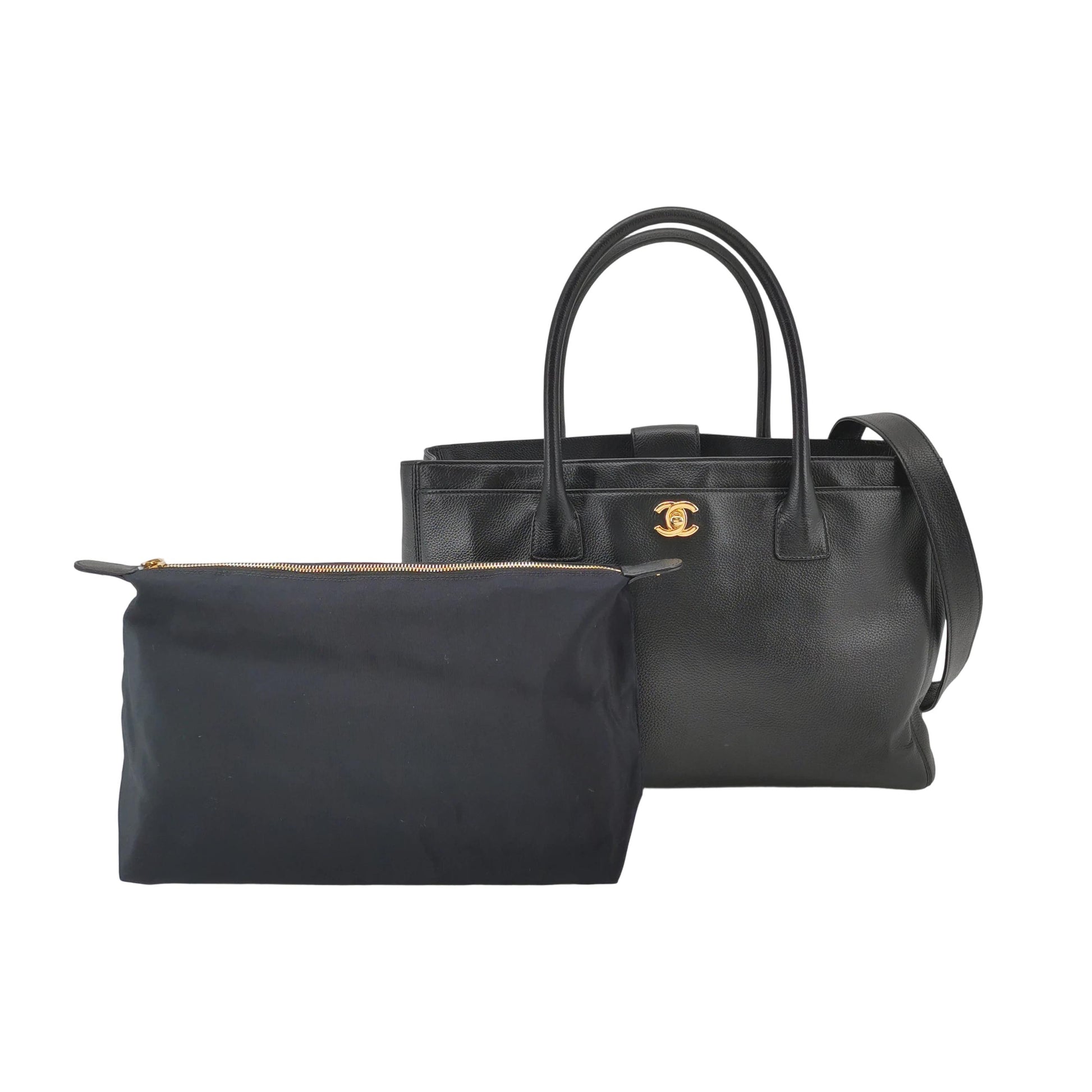 Chanel Cerf Tote Caviar Black GHW