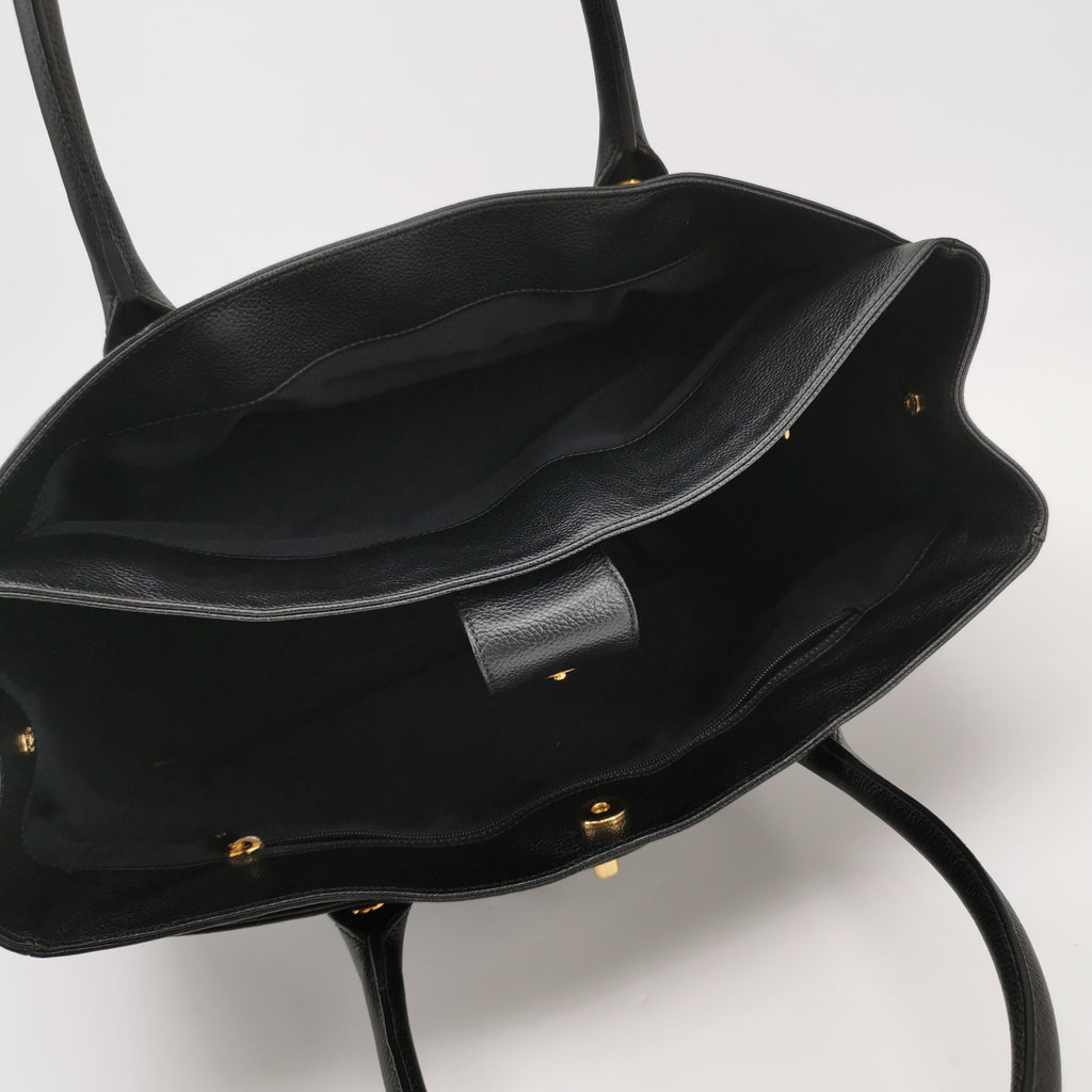 Chanel Cerf Tote Caviar Black GHW