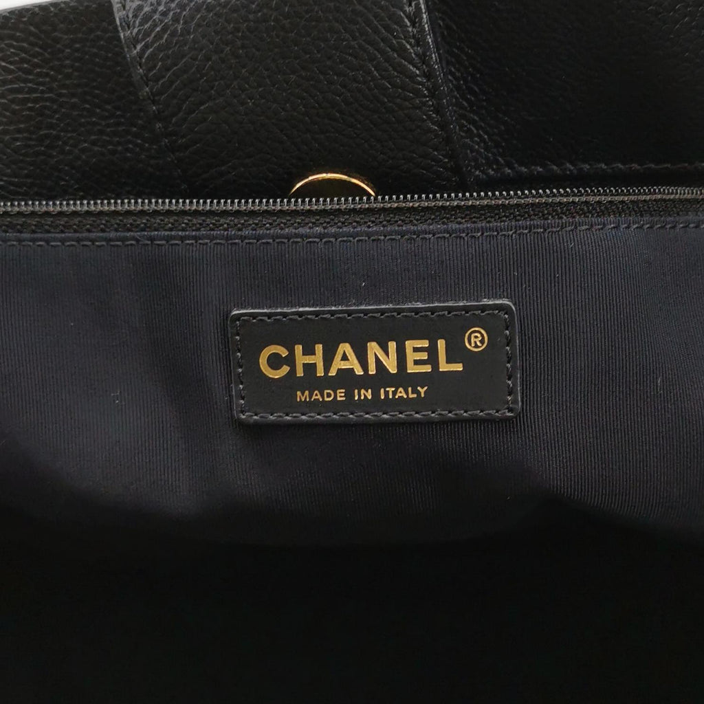 Chanel Cerf Tote Caviar Black GHW