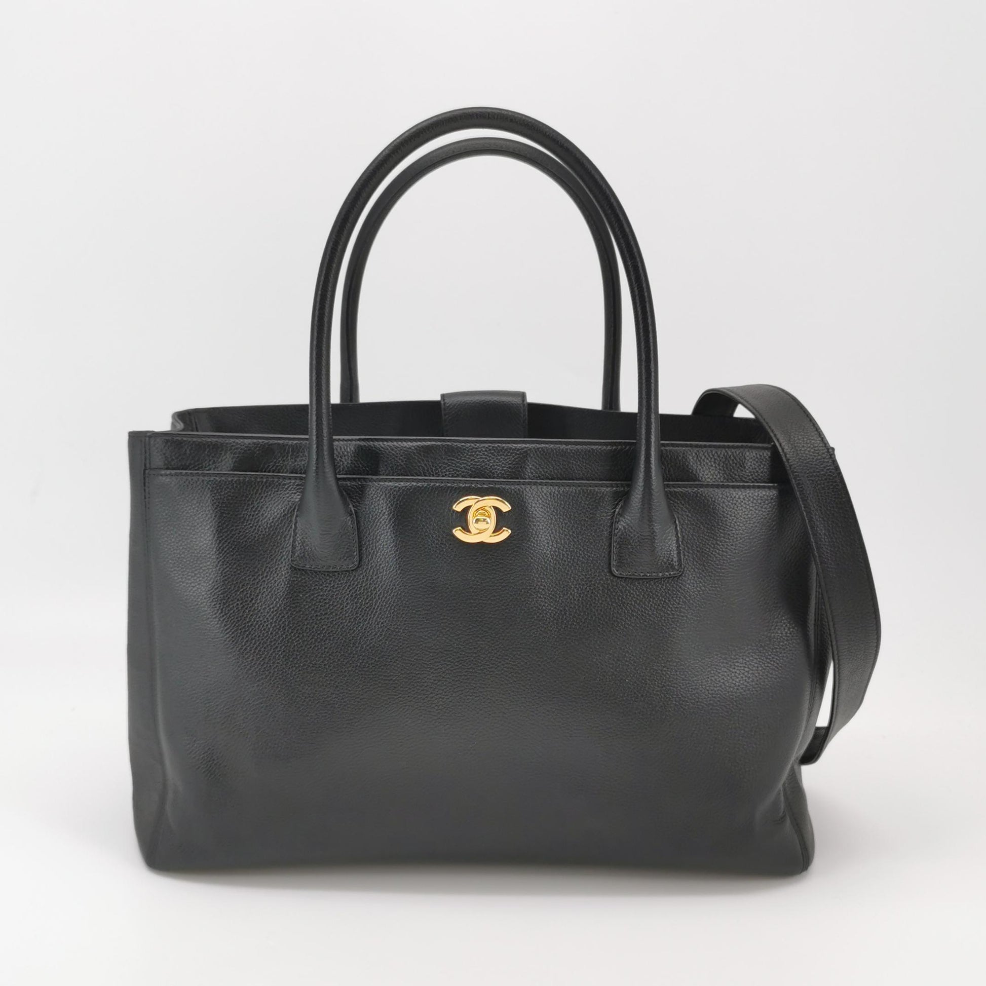 Chanel Cerf Tote Caviar Black GHW