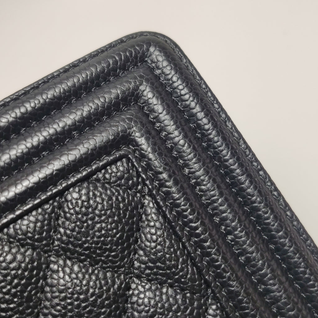 Chanel Boy Old Medium Caviar GHW