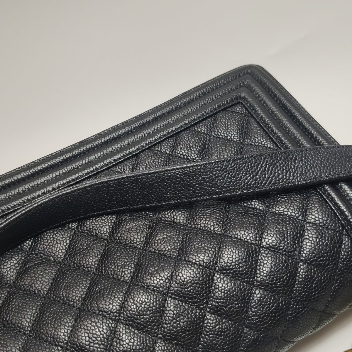 Chanel Boy Old Medium Caviar GHW