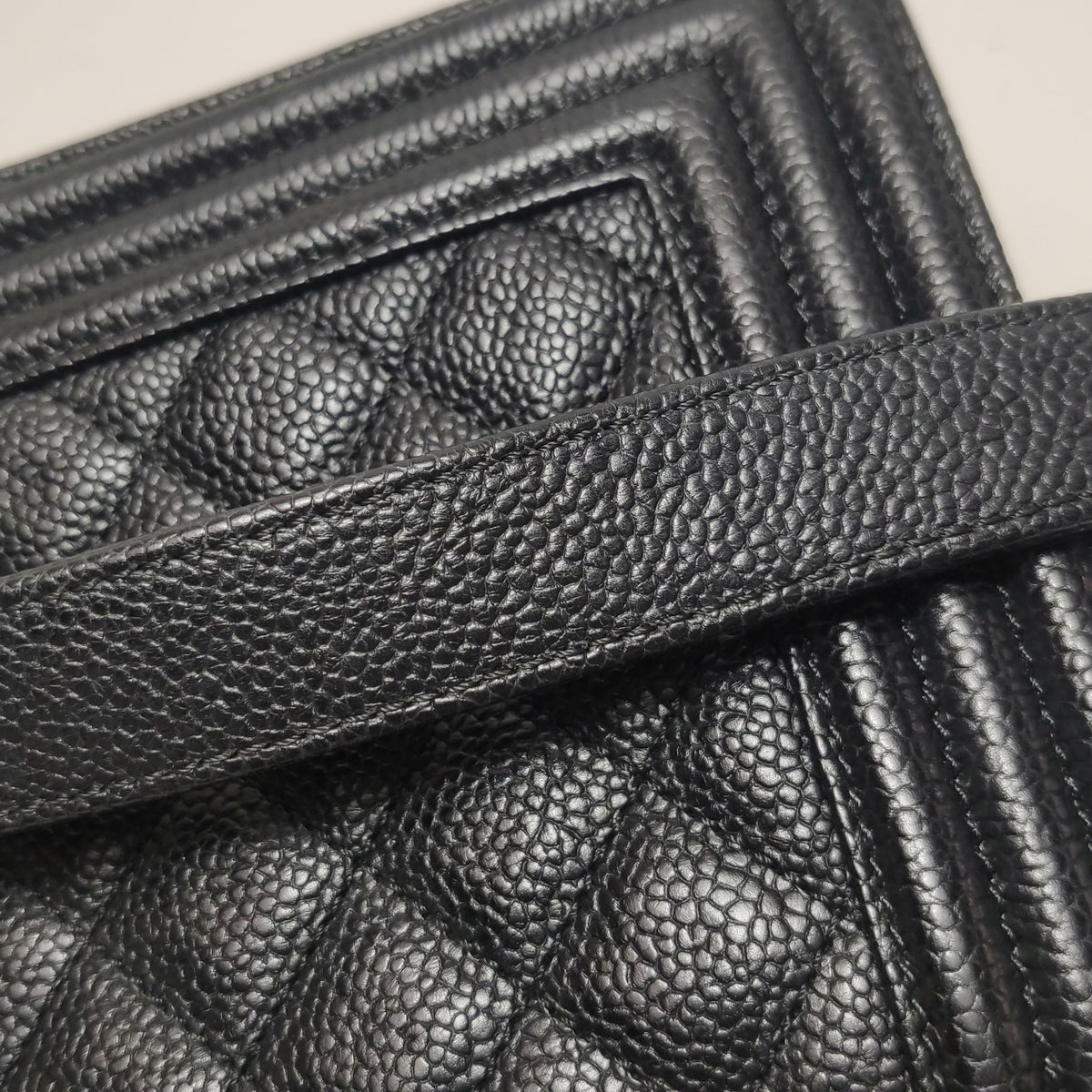Chanel Boy Old Medium Caviar GHW