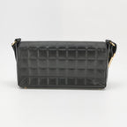 Chanel Chocolate Bar Shoulder Bag Lambskin Black