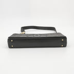 Chanel Chocolate Bar Shoulder Bag Lambskin Black