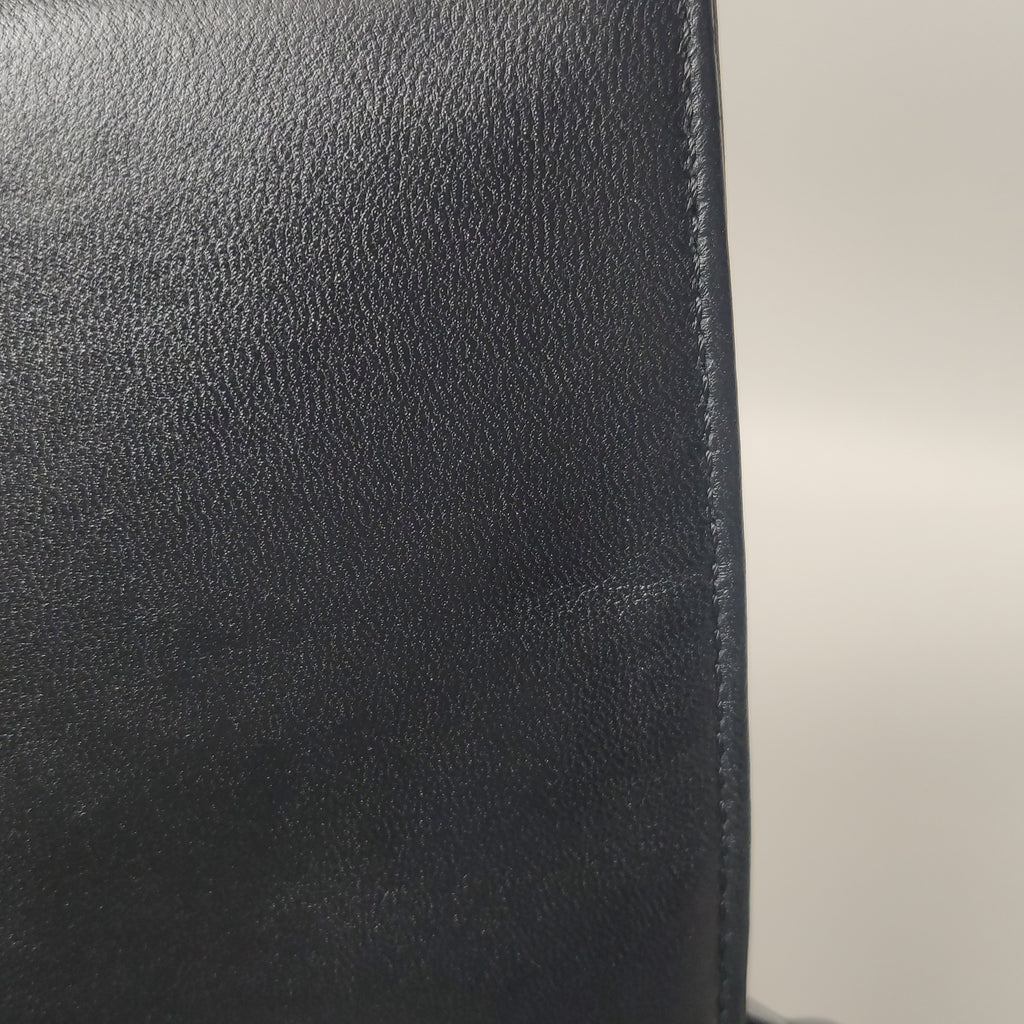 Chanel Chocolate Bar Shoulder Bag Lambskin Black