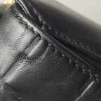 Chanel Chocolate Bar Shoulder Bag Lambskin Black
