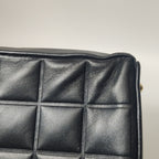 Chanel Chocolate Bar Shoulder Bag Lambskin Black
