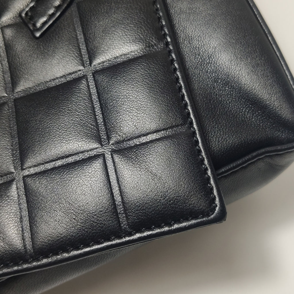 Chanel Chocolate Bar Shoulder Bag Lambskin Black