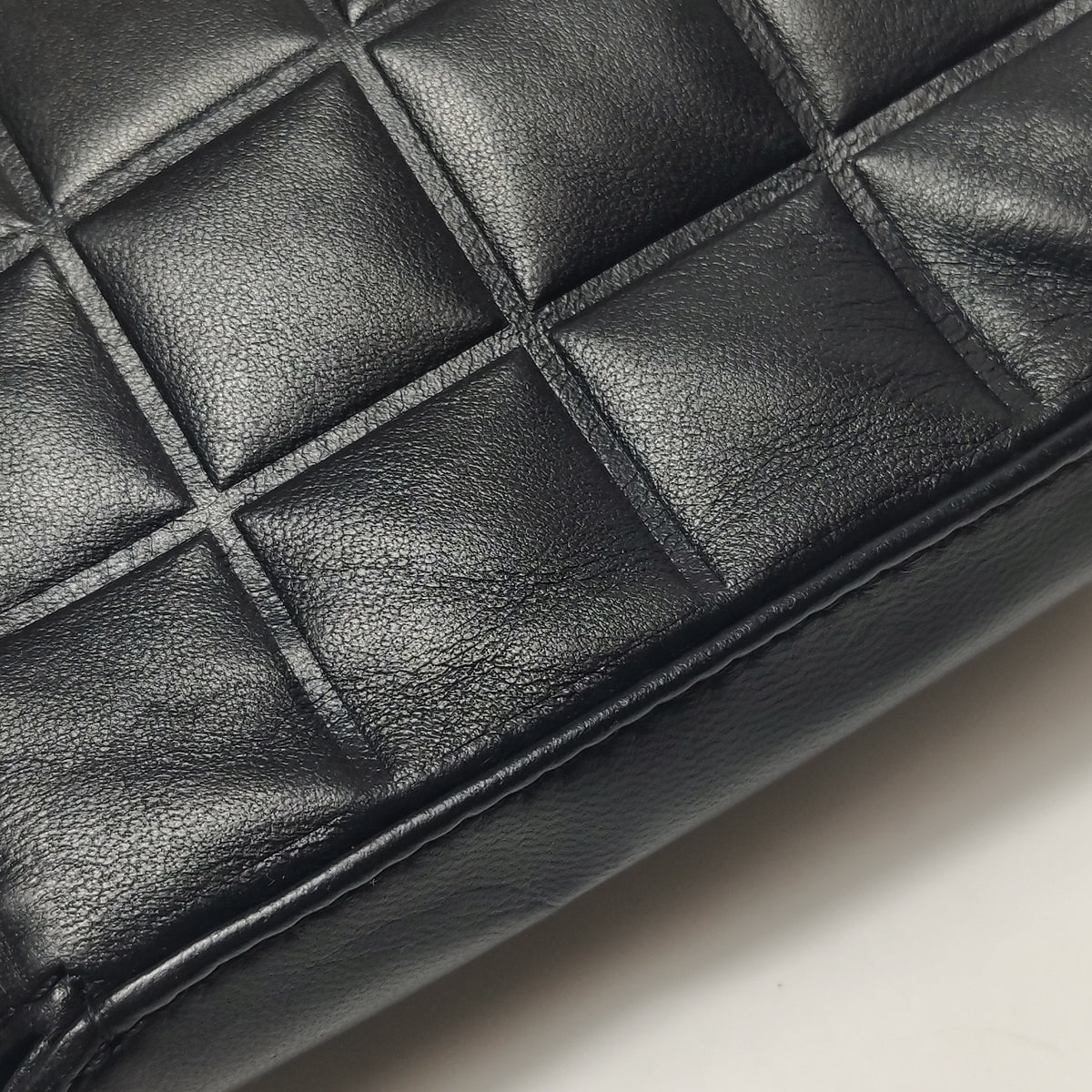 Chanel Chocolate Bar Shoulder Bag Lambskin Black