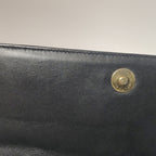 Chanel Chocolate Bar Shoulder Bag Lambskin Black