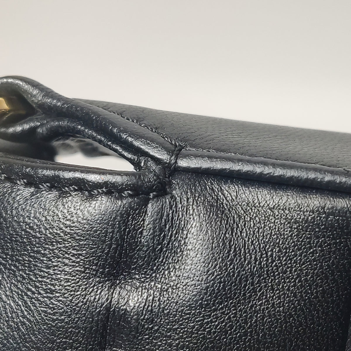Chanel Chocolate Bar Shoulder Bag Lambskin Black