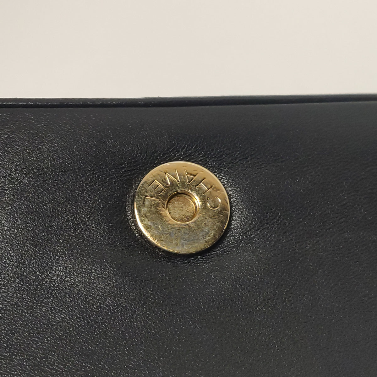 Chanel Chocolate Bar Shoulder Bag Lambskin Black
