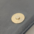 Chanel Chocolate Bar Shoulder Bag Lambskin Black