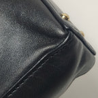 Chanel Chocolate Bar Shoulder Bag Lambskin Black