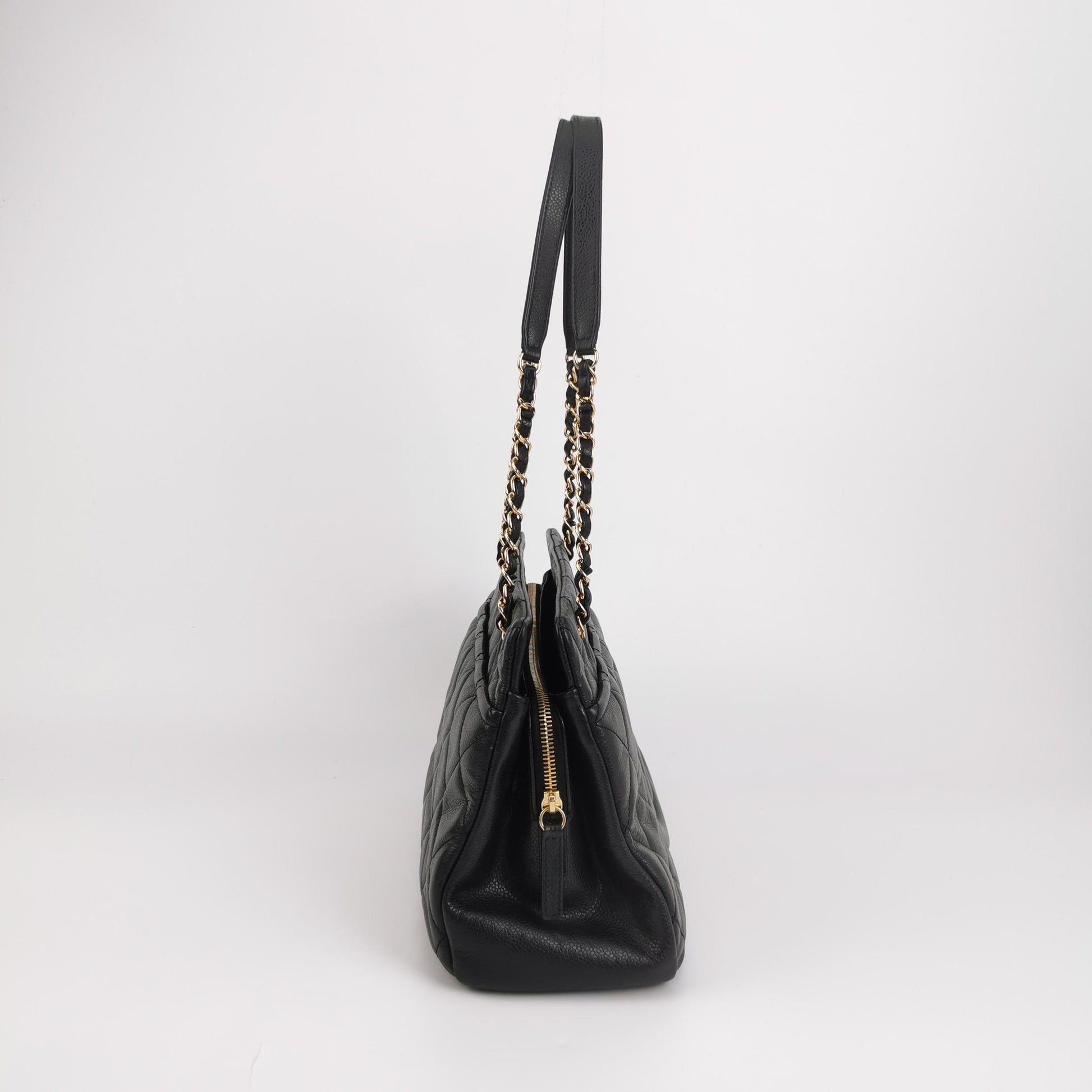 Chanel Quilted Timeless CC Soft Tote Caviar