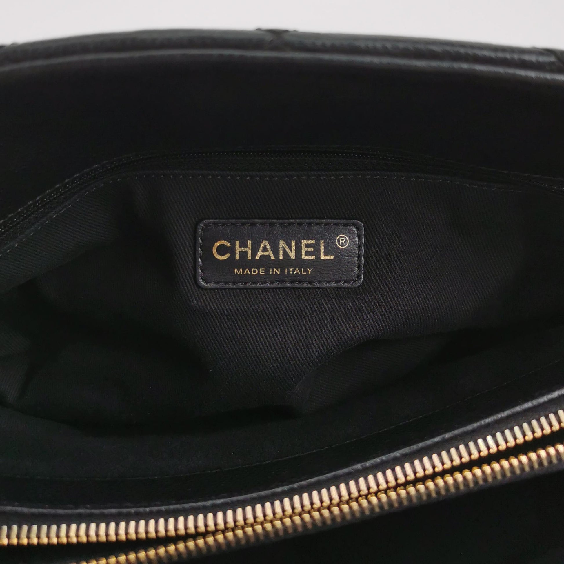 Chanel Quilted Timeless CC Soft Tote Caviar