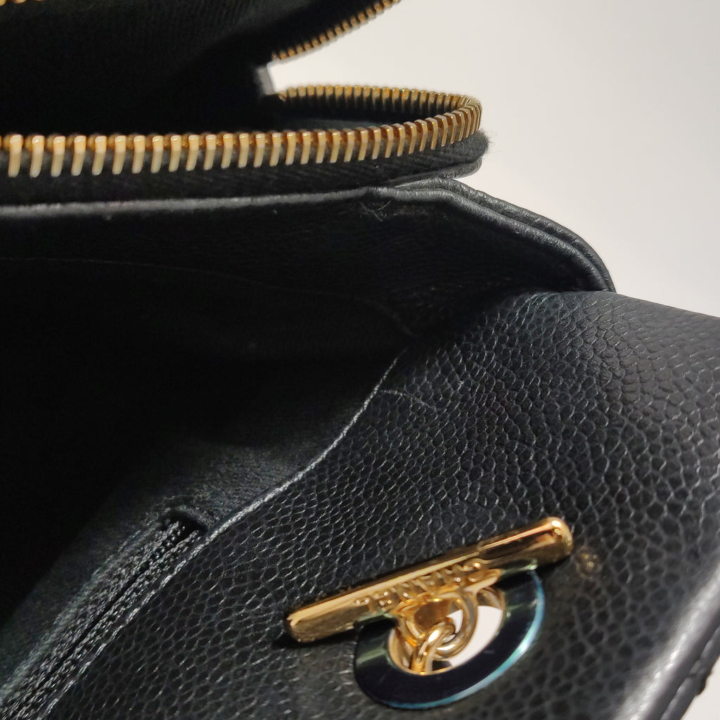 Chanel Quilted Timeless CC Soft Tote Caviar