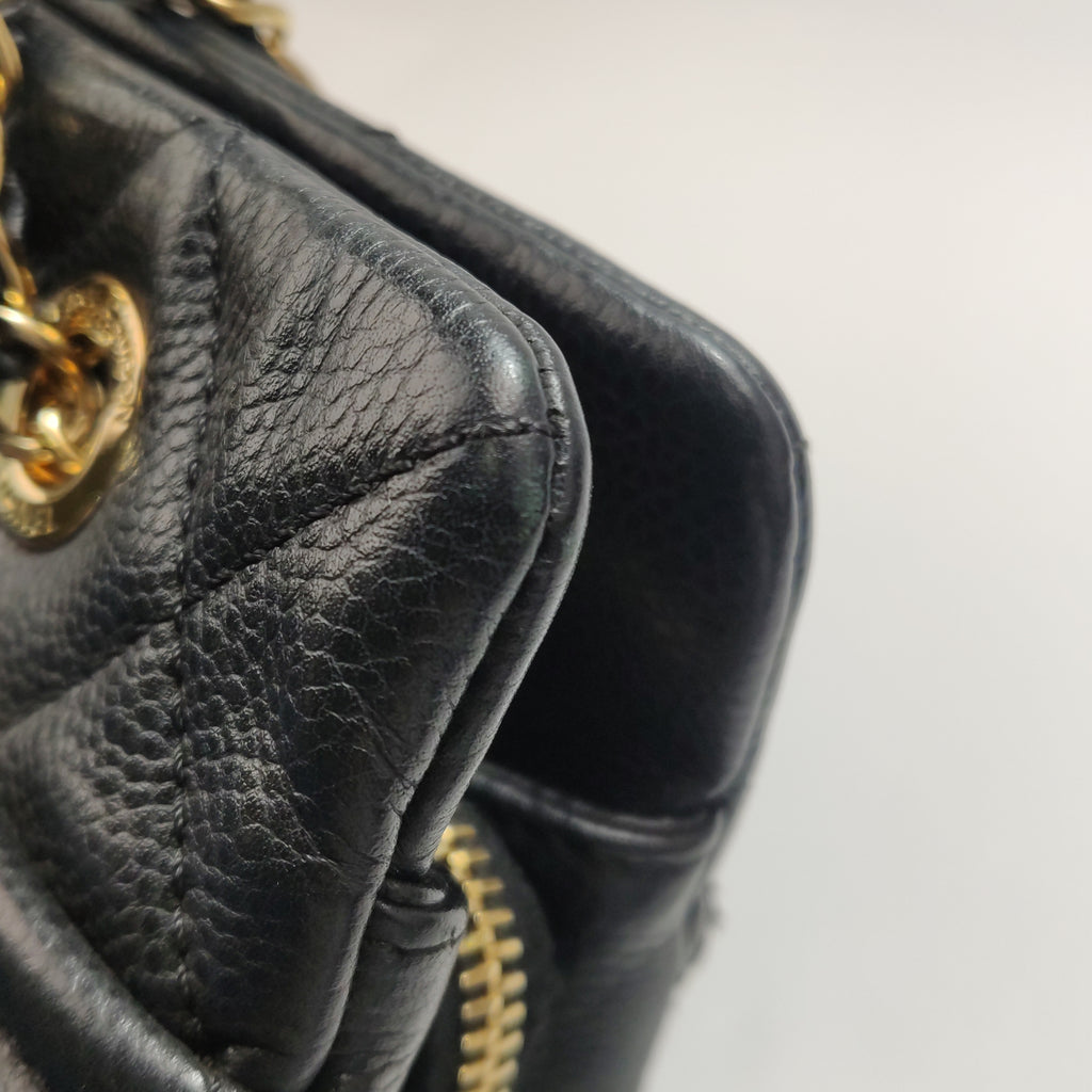 Chanel Quilted Timeless CC Soft Tote Caviar