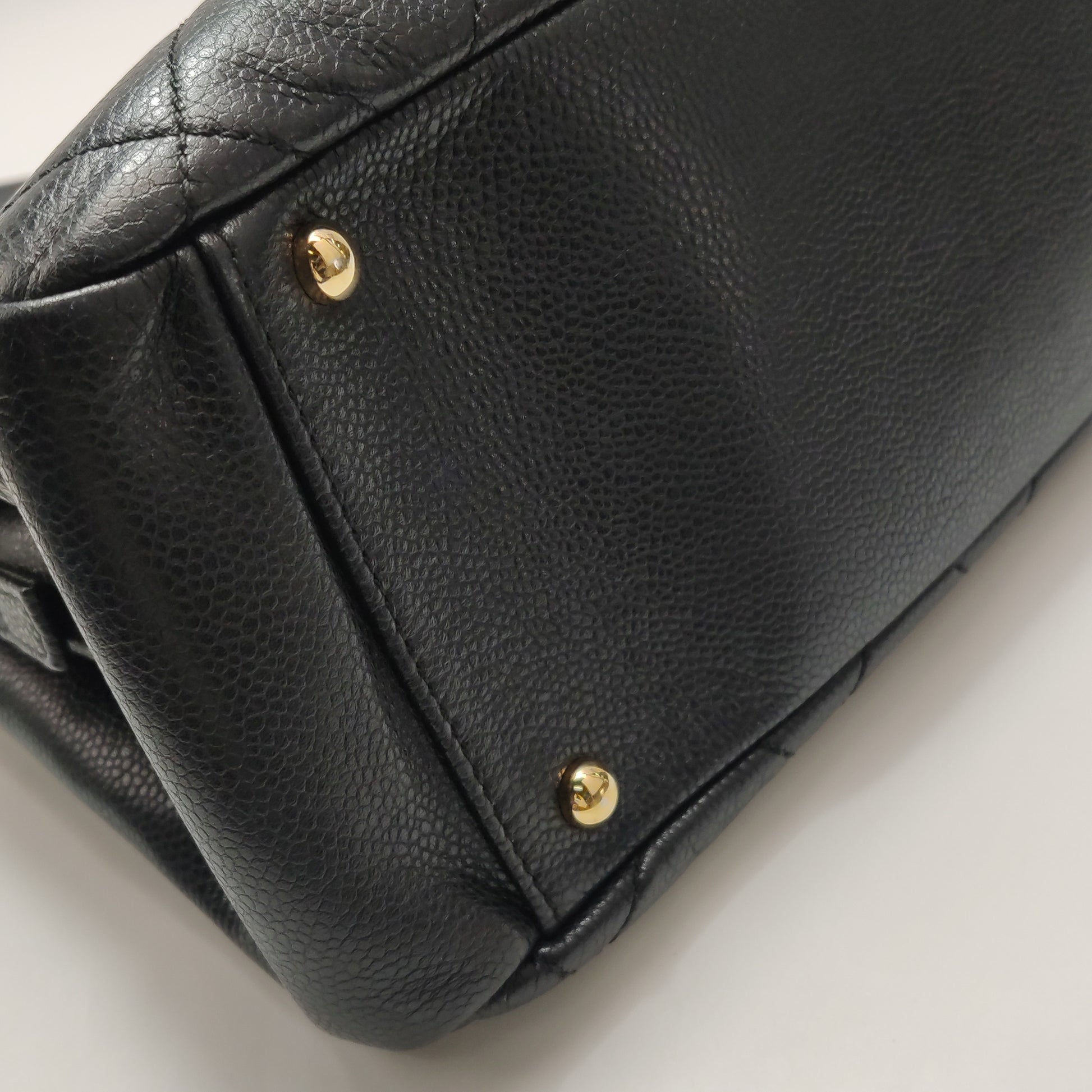 Chanel Quilted Timeless CC Soft Tote Caviar