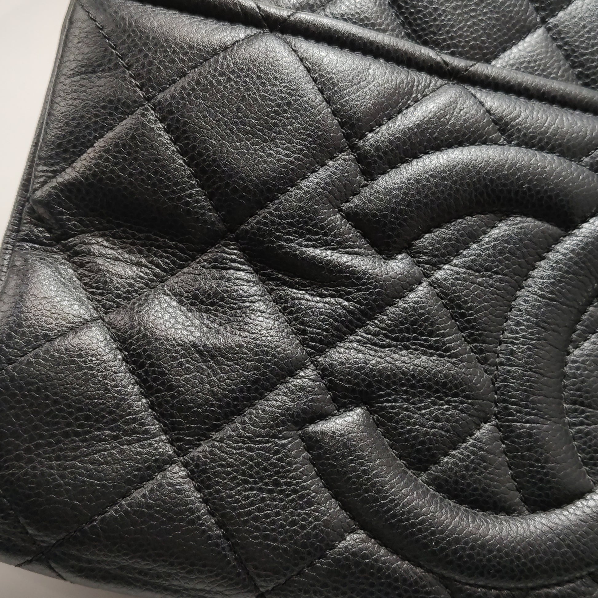 Chanel Quilted Timeless CC Soft Tote Caviar