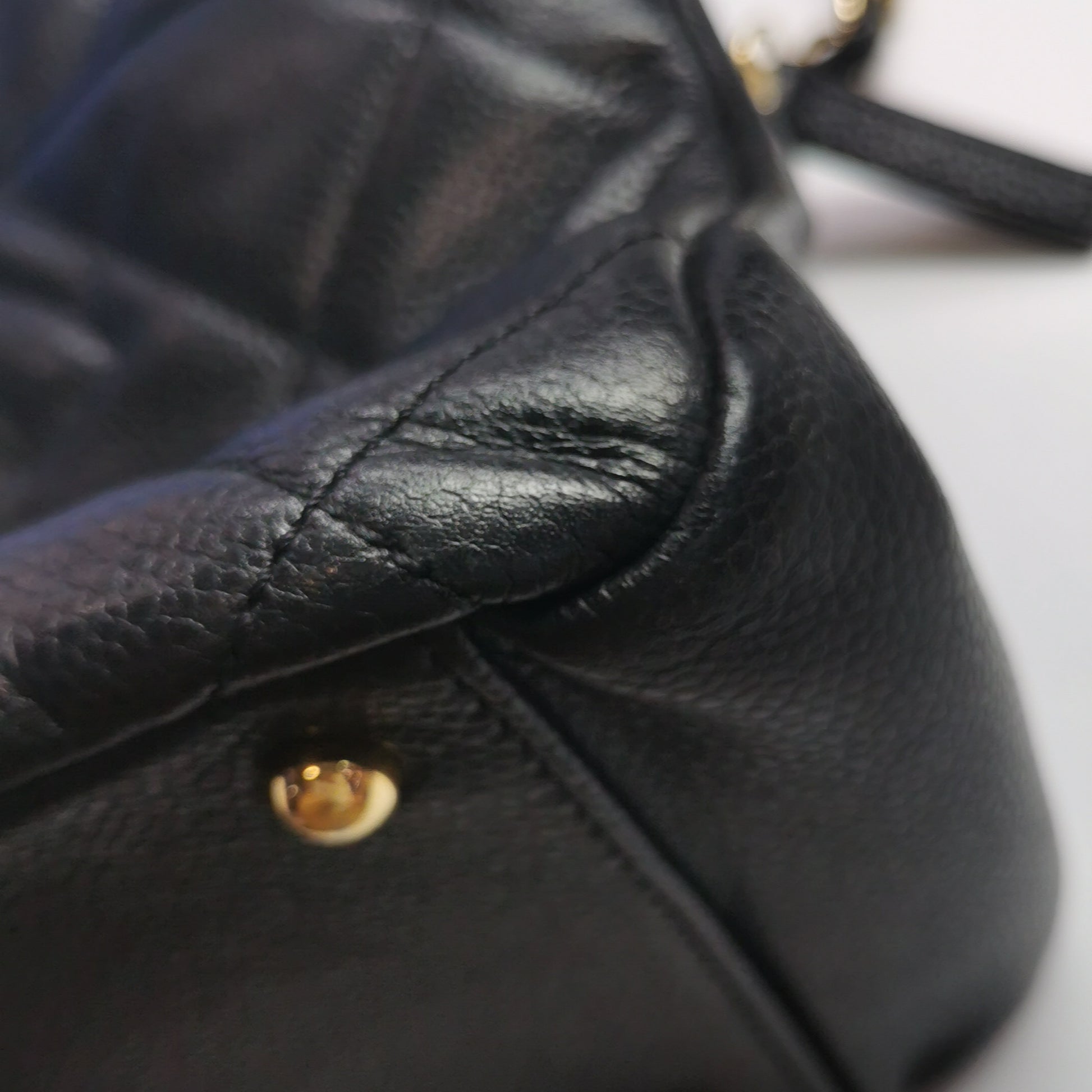 Chanel Quilted Timeless CC Soft Tote Caviar
