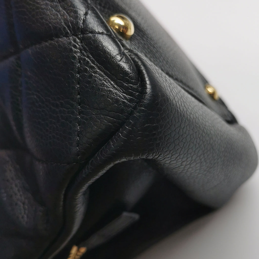 Chanel Quilted Timeless CC Soft Tote Caviar