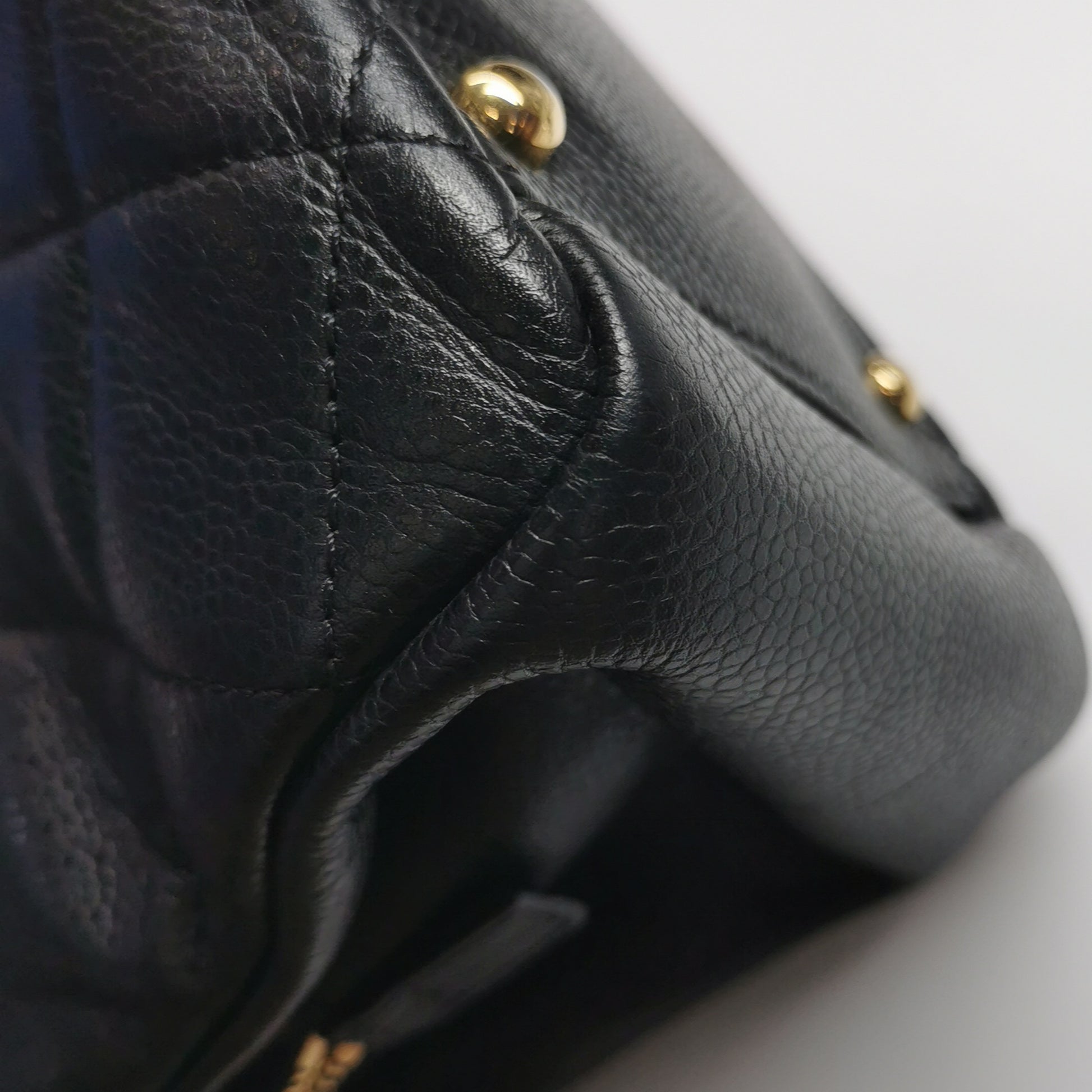 Chanel Quilted Timeless CC Soft Tote Caviar