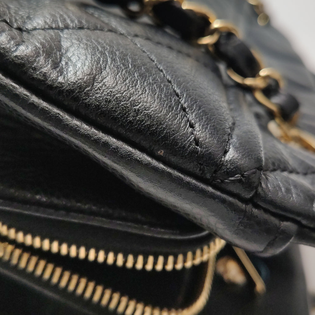 Chanel Quilted Timeless CC Soft Tote Caviar