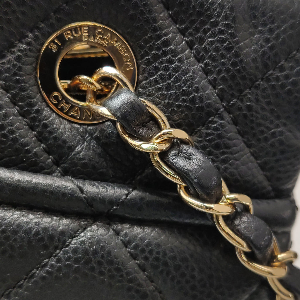 Chanel Quilted Timeless CC Soft Tote Caviar