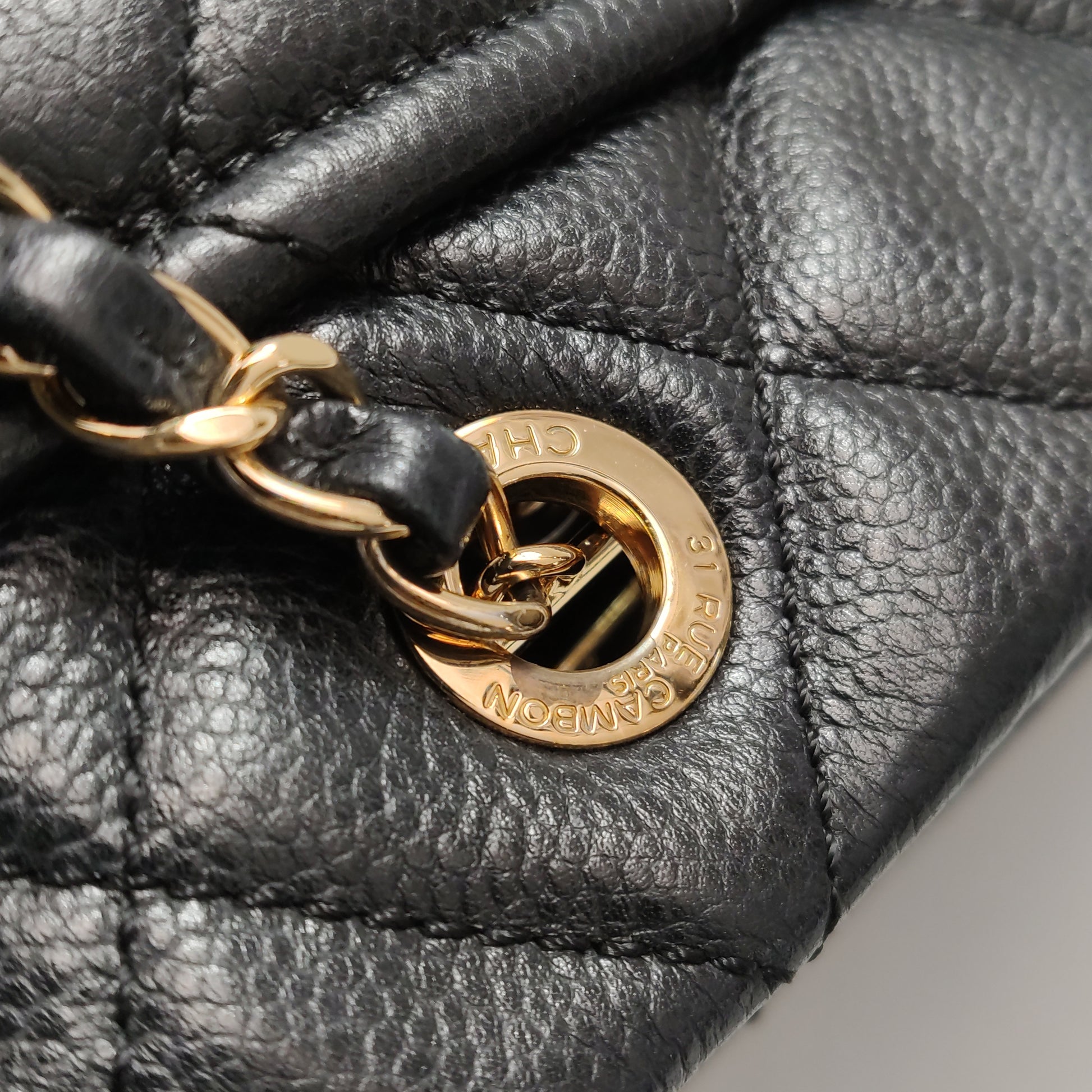 Chanel Quilted Timeless CC Soft Tote Caviar