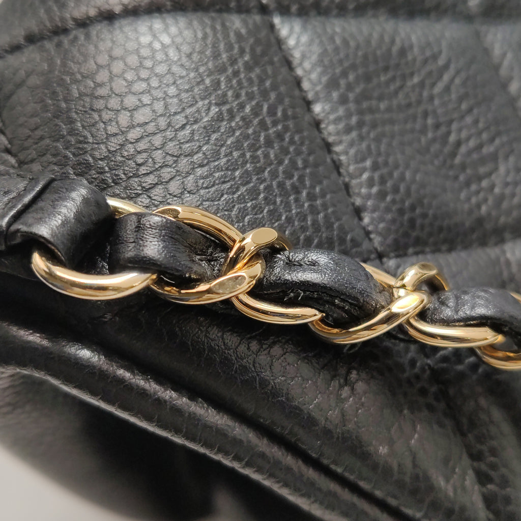 Chanel Quilted Timeless CC Soft Tote Caviar