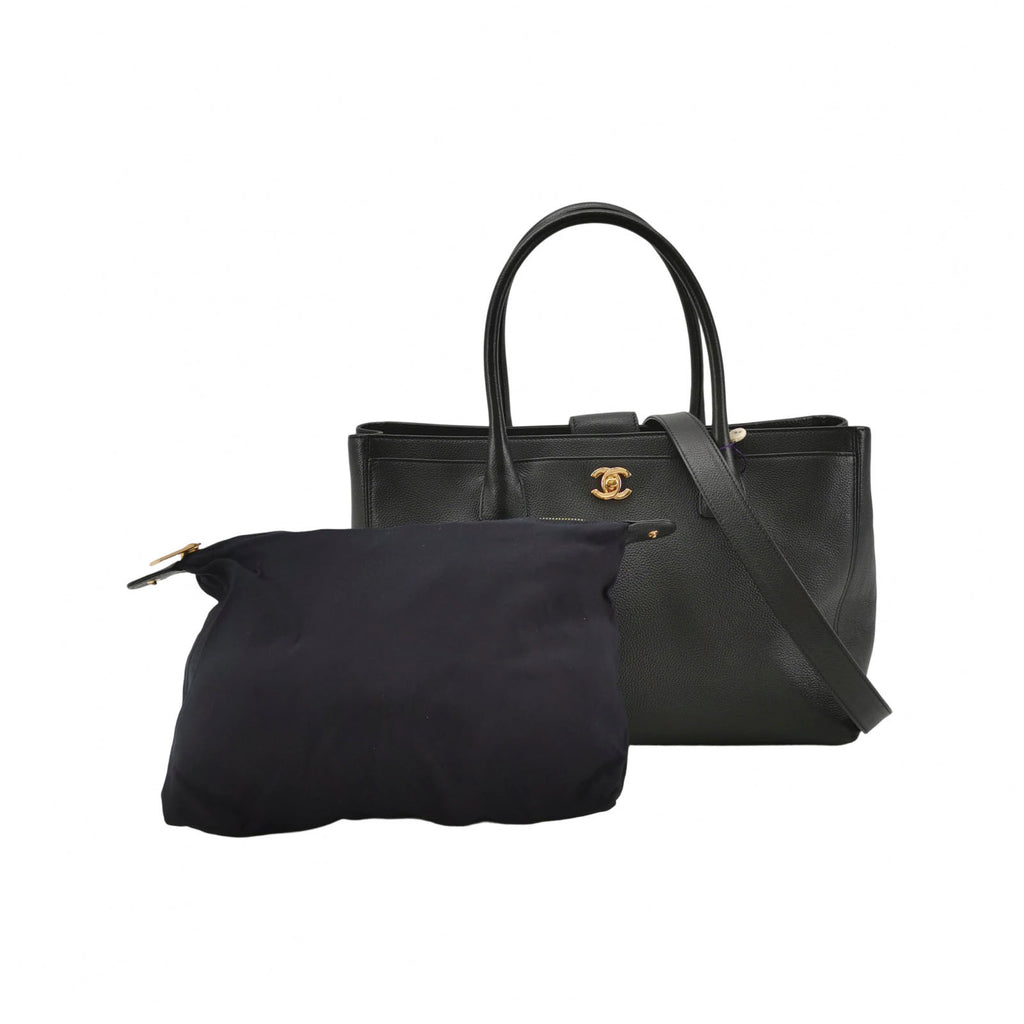 Chanel Executive Cerf Shopper Tote Caviar Black