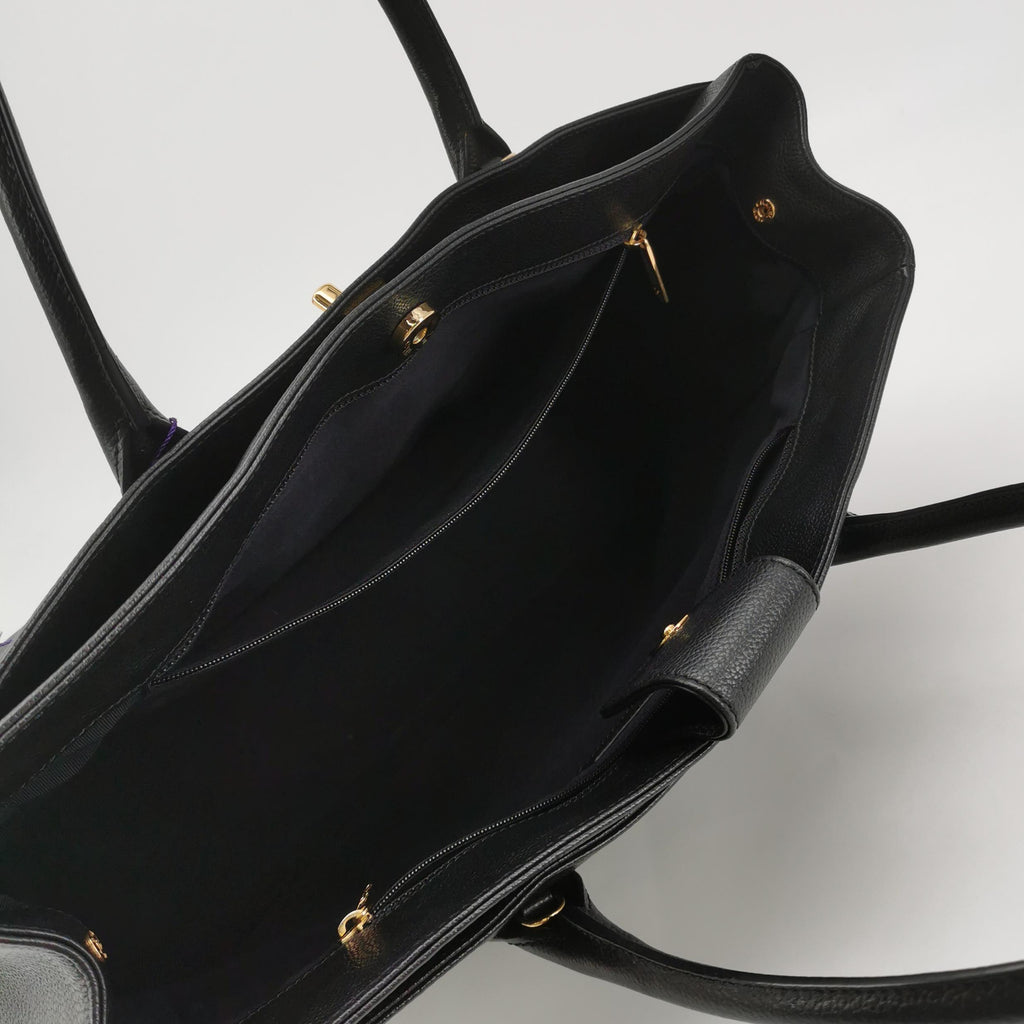 Chanel Executive Cerf Shopper Tote Caviar Black