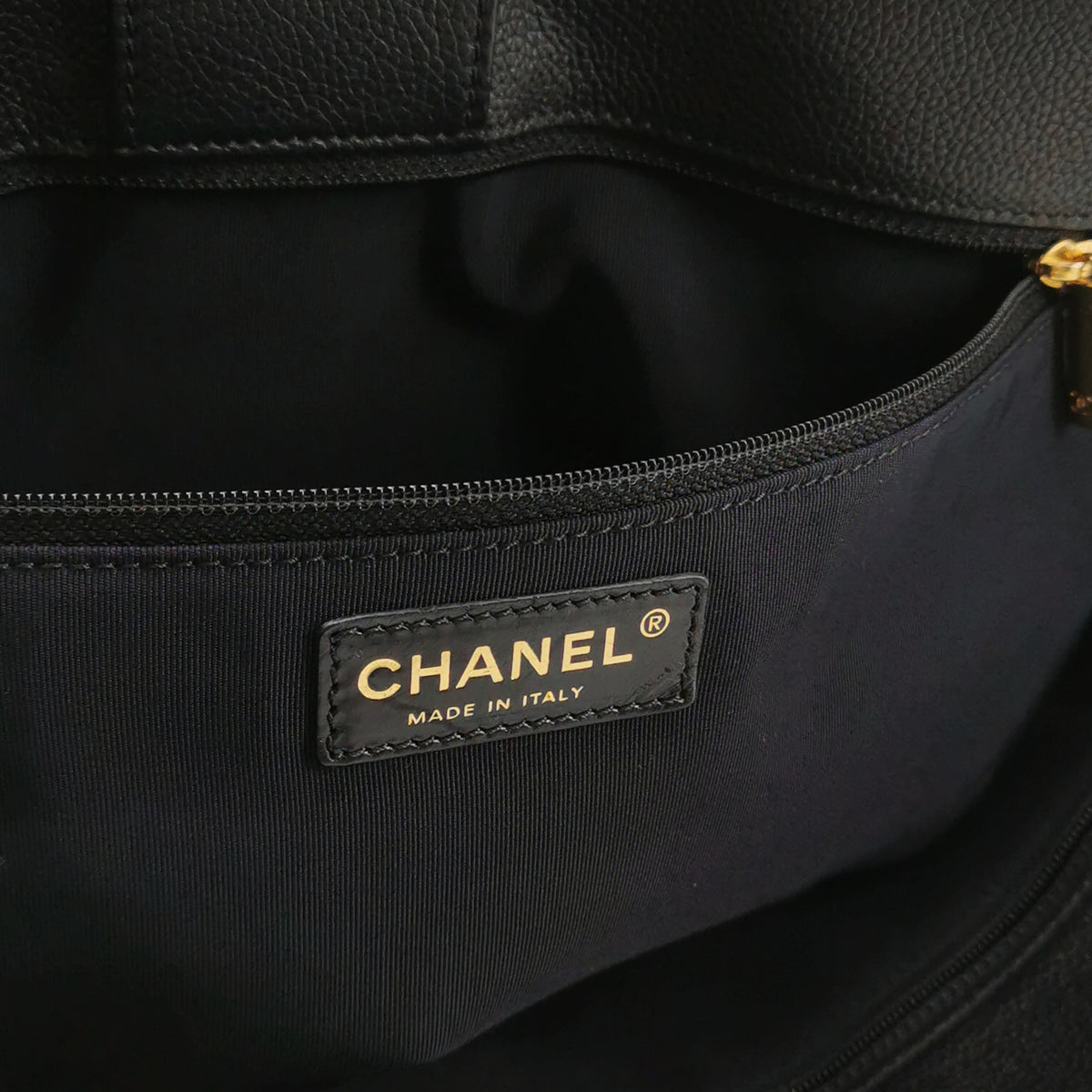 Chanel Executive Cerf Shopper Tote Caviar Black