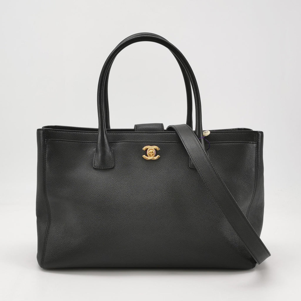 Chanel Executive Cerf Shopper Tote Caviar Black