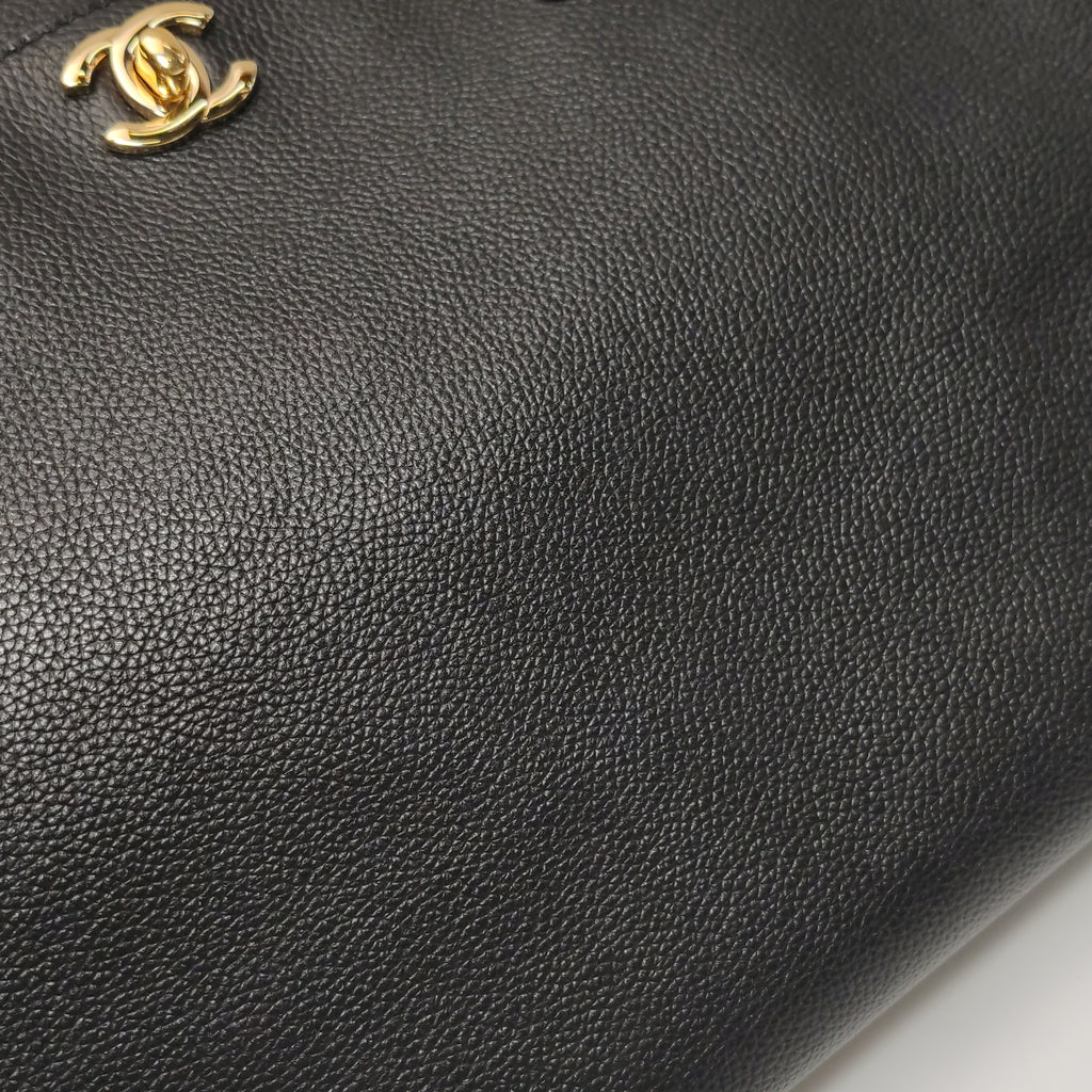 Chanel Executive Cerf Shopper Tote Caviar Black