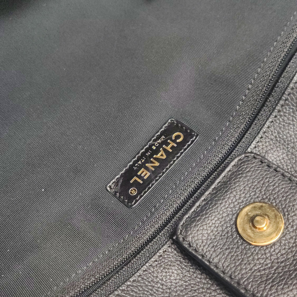 Chanel Executive Cerf Shopper Tote Caviar Black