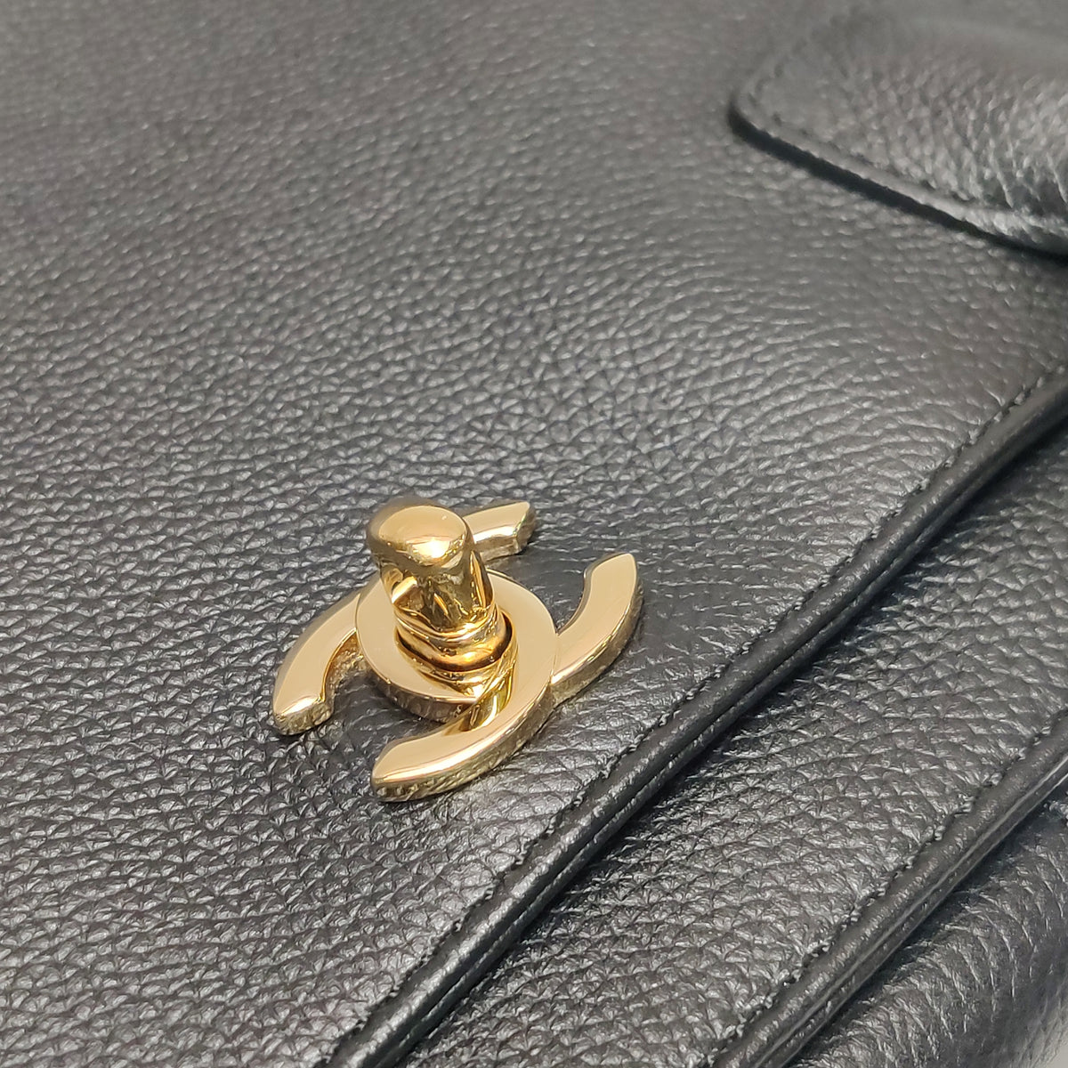 Chanel Executive Cerf Shopper Tote Caviar Black